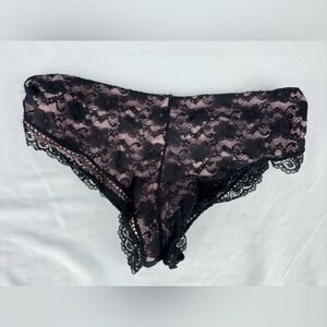 Prima Valentina Black Lace Cheeky Panties